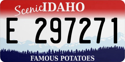 ID license plate E297271