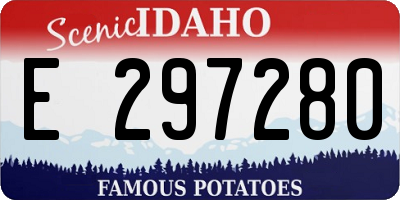 ID license plate E297280