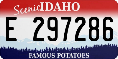 ID license plate E297286