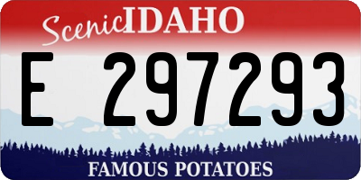 ID license plate E297293