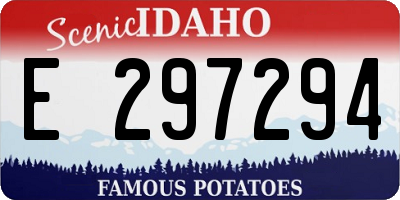 ID license plate E297294