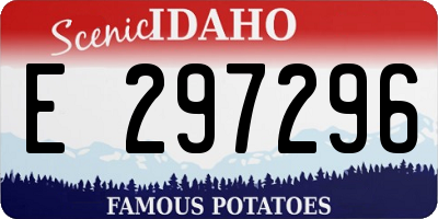 ID license plate E297296