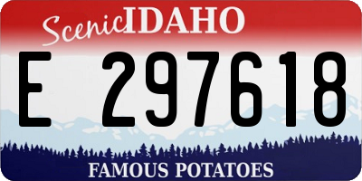 ID license plate E297618