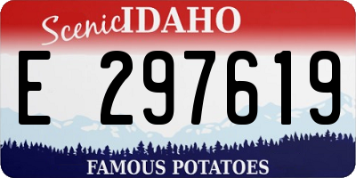 ID license plate E297619