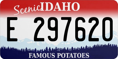 ID license plate E297620