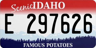 ID license plate E297626
