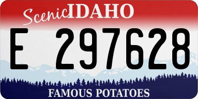 ID license plate E297628