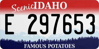 ID license plate E297653