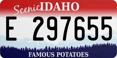 ID license plate E297655