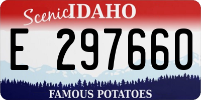 ID license plate E297660