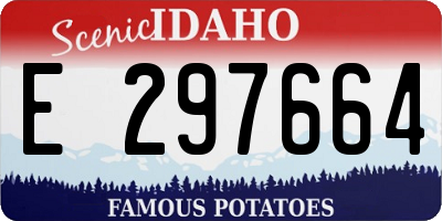 ID license plate E297664