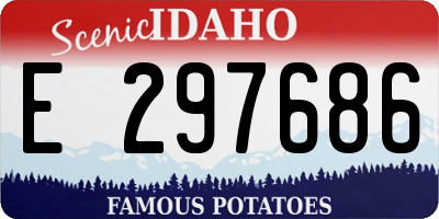 ID license plate E297686