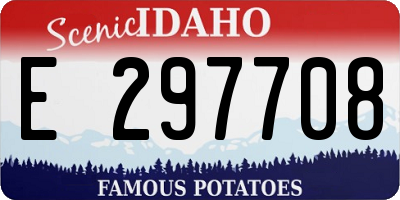 ID license plate E297708