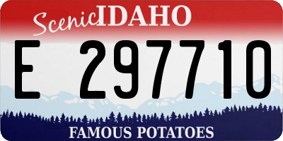 ID license plate E297710