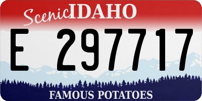 ID license plate E297717