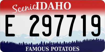 ID license plate E297719