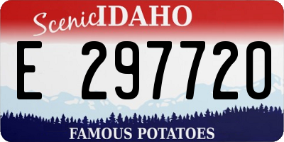ID license plate E297720