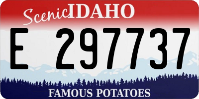 ID license plate E297737
