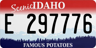 ID license plate E297776