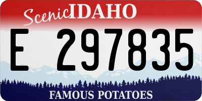 ID license plate E297835