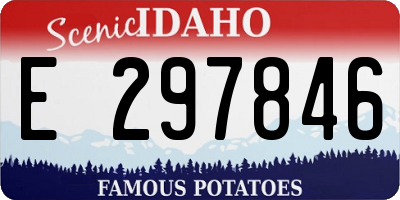 ID license plate E297846