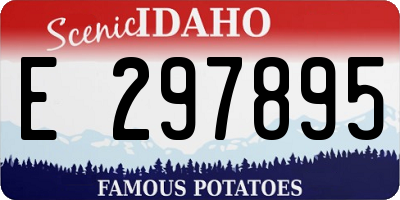 ID license plate E297895
