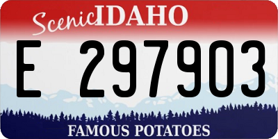 ID license plate E297903