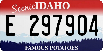 ID license plate E297904