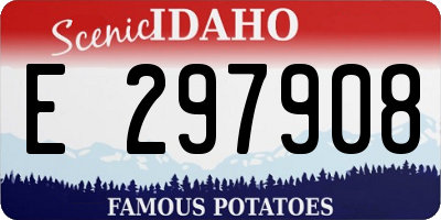 ID license plate E297908