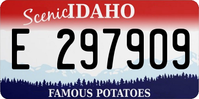 ID license plate E297909
