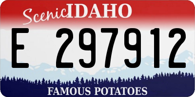 ID license plate E297912