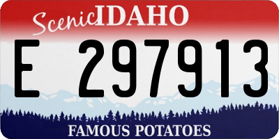 ID license plate E297913