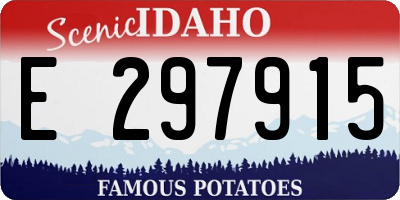 ID license plate E297915