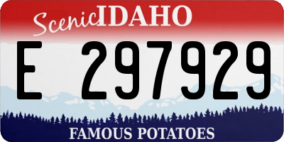 ID license plate E297929