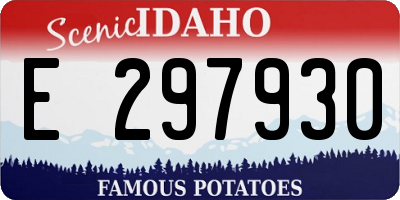 ID license plate E297930
