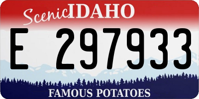 ID license plate E297933