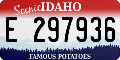ID license plate E297936