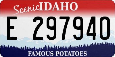 ID license plate E297940