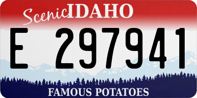 ID license plate E297941