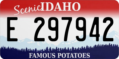 ID license plate E297942