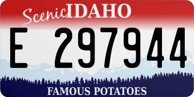 ID license plate E297944