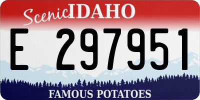 ID license plate E297951