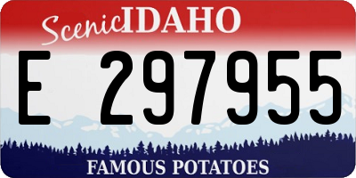 ID license plate E297955