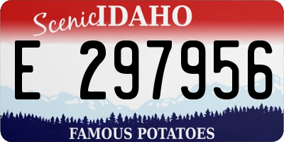 ID license plate E297956