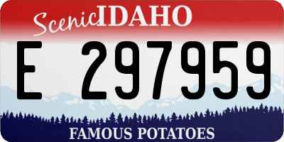 ID license plate E297959