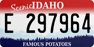ID license plate E297964