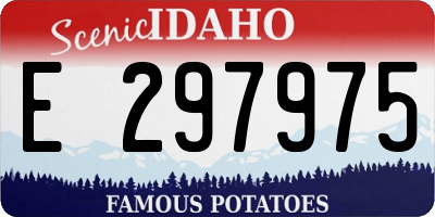 ID license plate E297975