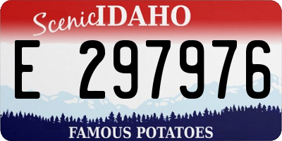 ID license plate E297976