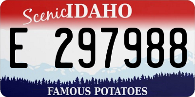 ID license plate E297988