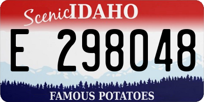 ID license plate E298048